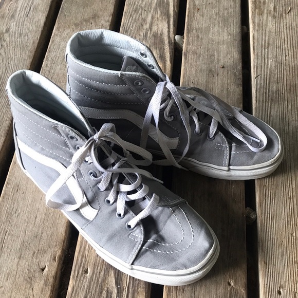 grey high top vans